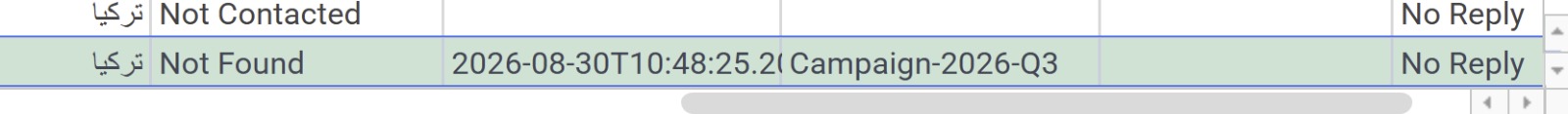 Google Sheets ContactStatus Not Found